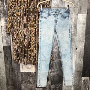 H&M Acid Wash Skinny Jean